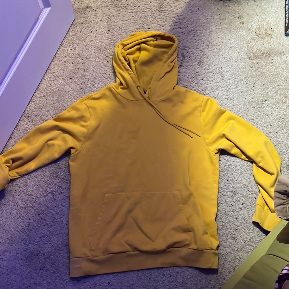 yellow hoodie